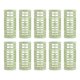 thumbnail image 1 of Ofertas Únicas 10 Pcs Rodillo de Cabello Voluminoso Sin Calor Conveniente para Mujeres 2.48"x0.98" Verde, 1 of 4