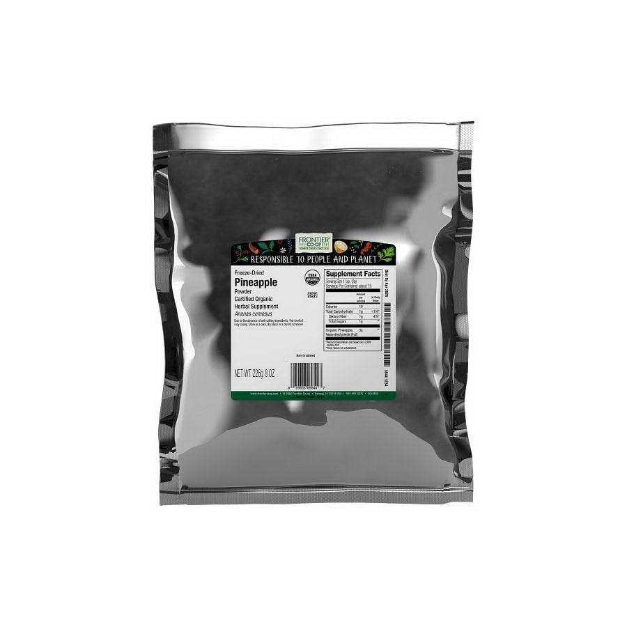 Frontier Co-op Freeze-Dried Pineapple Powder, Organic 1/2 lb.