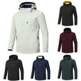 thumbnail image 4 of WREESH Fashion Winter Jacket Mansolid Color Water Resistance Drawstring Pockets Hooded Outdoor Jacket Coat Gray, 4 of 4