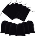 thumbnail image 2 of 12Pcs Black Velvet Drawstring Bags Large Drawstring Jewelry Pouches 8x6 Inch Wrapping Gift Bags Candy Bags for Wedding Party Favors Christmas Favors Birthday, 2 of 6