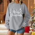 thumbnail image 5 of Christmas Baggy Sweatshirts for Women Xmas Printed Dropped Long Sleeve Fashion Graphic Holiday Pullover Tops (XL, Gray #B), 5 of 5
