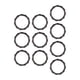 thumbnail image 1 of 10 piezas de anillos de resorte, hebilla de llavero, accesorios portátiles de moda para bricolaje, hebilla de mosquetón, clip de mosquetón, broches Negro, 1 of 8