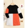 thumbnail image 3 of Kucnuzki Infant Baby Girl Clothes 18 Months Fall Winter Dress 24 Months Long Sleeve Elegant Contrast Color Dress Multi-color, 3 of 6