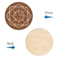 thumbnail image 4 of 1set Creative Natural Wooden Wall Hanging Decoration Wall Art Ornament with Hook Hanger Sun Pattern 300x6mm, 4 of 7
