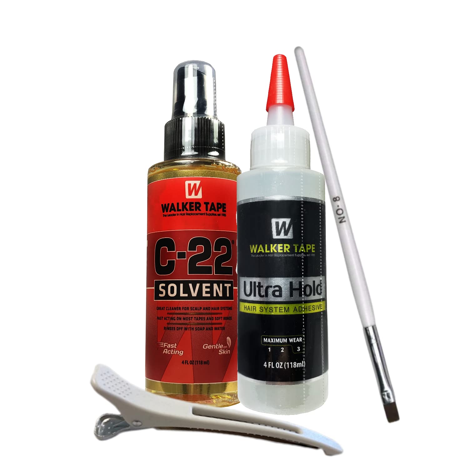 Ultra Hold Wig Glue 4oz Nozzle Top & C22 Citrus Solvent Wig Adhesive