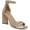 NUDE SMOOTH, variant on Bar III Womens Appel Faux Leather Ankle Strap Heels
