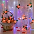 thumbnail image 1 of Teissuly Rose Lantern String Valentine's Day Romantic Decoration Small String Light Teissuly WER202312024368, 1 of 6