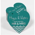 thumbnail image 2 of Inkdotpot Real Silver Foil Hugs & Kisses From The Wedding Tags Favor Hang Paper Tags 100 Pieces, 2 of 6