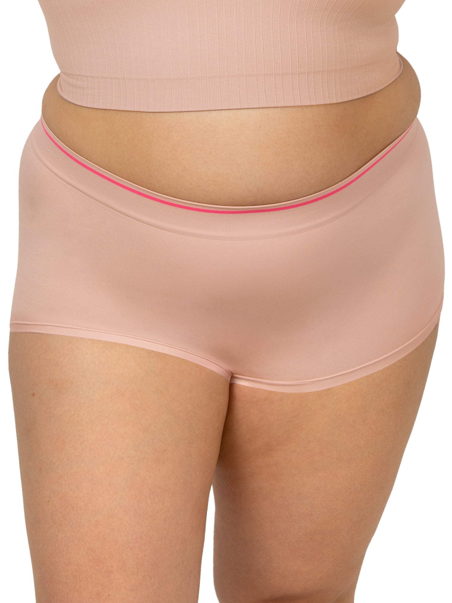 Fresh by Fruit of the Loom Juniors Hey Shorty Seamless Boyshort 2-Pack, Style FR123W, Sizes XS to 3XL