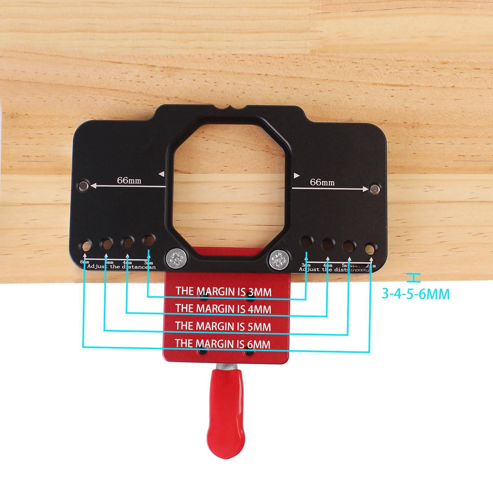 35mm Metal Concealed Hinge Jig Hole Drilling Jigs With Quick Clamp  Dust Vacuum Adapter Door Guide For Woodworking Cabinet Hinges Mounting Tool
