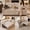Beige, variant on 73" Queen Size Sofa Bed, Loveseat Sleeper Sofa with Pull Out Bed, 360° Swivel Table and USB, Modern 2 Seater Convertible Corduroy Couch for Living Room Bedroom Apartment, Green