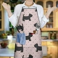 thumbnail image 6 of Scottish Terrier Apron-Garden Aprons for Women with Pockets-Cotton Linen Waterproof Kitchen Cooking Gardening Aprons Adjustable for Kitchen,Cooking,BBQ and Salon 33x27 Inch, 6 of 7