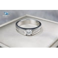 thumbnail image 2 of 0.47 Cts Cubic Zirconia / Sterling Silver 925 Ring / Rhodium plated Nickel-Free / MadDuckJewels RG1806, 2 of 4