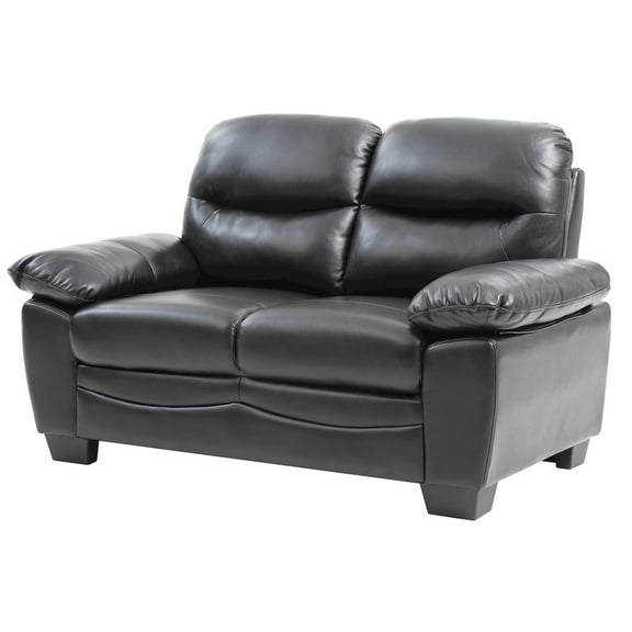 Glory Furniture Marta Loveseat in Black Color
