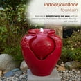 thumbnail image 5 of Alpine Corporation 17"H Indoor/Outdoor Vase Fountain, Cherry Red, 5 of 12