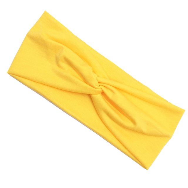 Greeniant Diadema elástica, banda para el cabello transpirable antideslizante, banda para el sudor para entrenamiento, accesorios para la cabeza a la moda Uniforme atlético Amarillo Greeniant OD022345-03B