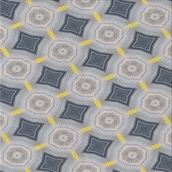 Ahgly Company Machine Washable Indoor Square Transitional Grey Gray Area Rugs, 3' Square