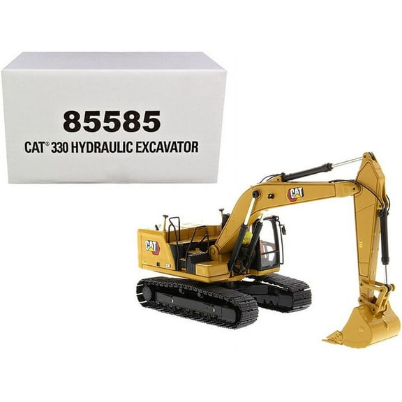 Caterpillar 330 Hydraulic Excavator Next Generation with Operator, Yellow - Diecast Masters 85585 - 1/50 scale Diecast Replica
