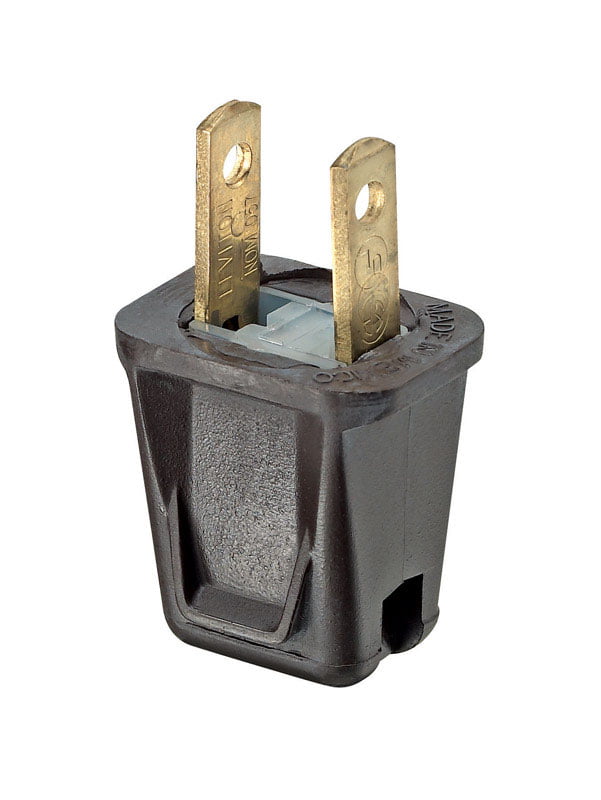 2 Leviton Brown Side Mount Right Angle Easy-wire Plugs 15a 1-15p Non-polarized 321 for sale online 