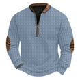 thumbnail image 2 of Blusas y camisas de manga larga con cuello redondo Sudadera con capucha de cuello redondo para hombre Jersey estampado Blusa de poliéster de manga larga para hombre, 2 of 4