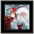 thumbnail image 1 of Trendy Decor 4U Santa avec Imprimé Encadré, 15x15, Noir, 1 of 2