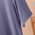 thumbnail image 4 of Women's Casual Dress Short Sleeve Round Neck Comfortable Home Leisure Spring Summer Flowy Lightweight Breathable Soft Stretchy Fashionable Versatile Everyday Wear Womens Casual Trendy Midi Dresses, 4 of 8