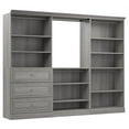 thumbnail image 1 of Bestar Versatile 108" Engineered Wood Closet Organizer System in Platinum Gray, 1 of 11