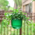 thumbnail image 4 of Self Watering Hanging Planters Indoor Flower Pot Outdoor Hanging Basket Plant Hanger with 3Hooks Drainage Hole Home Garden Decor, 4 of 9