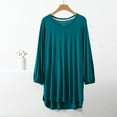 thumbnail image 4 of Birdeem Blouses pour Femmes Blouse Unie Décontractée Mode Col Rond Régulier Sans Manches Vêtements de Nuit Hauts, 4 of 9