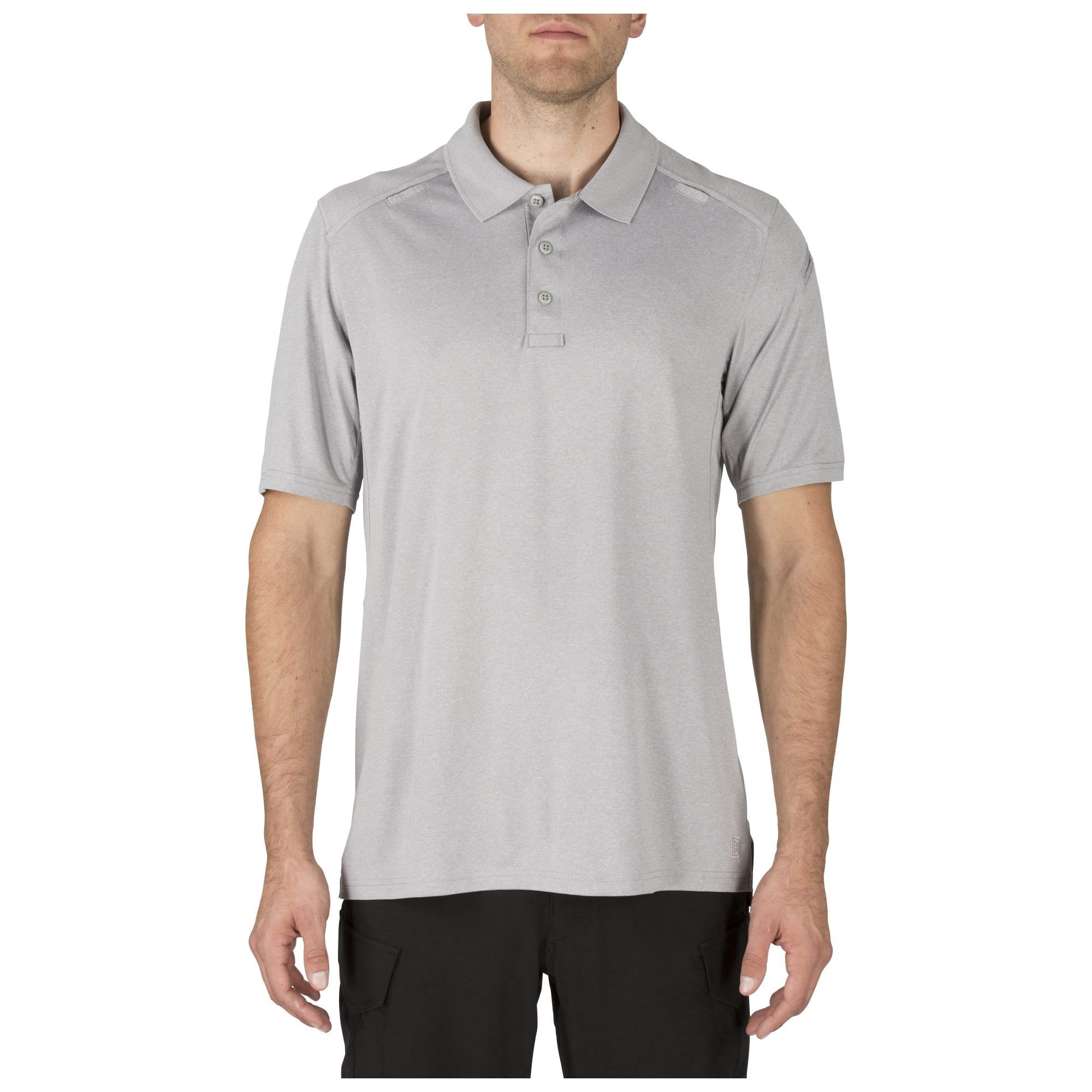 Men's Short Sleeve Helios Polo Shirt, Heather Grey