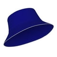 thumbnail image 2 of Gaeub Navy Printed Double Sided Reflective Bucket Hat Foldable Sun Hat for Camping Hiking Fishing, 2 of 9