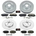 thumbnail image 2 of PowerStop Front and Rear Geomet Coated Brake Rotor and Pad Kit Fits: CHRYSLER JEEP Select Models CRK6539, 2 of 5