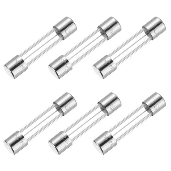 Uxcell 15A 250V Glass Fuse 5x20mm Time Delay Fuse UL Listed Slow Blow Fuse for Home Appliances pack of 6