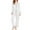 White, variant on Pj Sets for Woman | Pajama Sets Womens Silk Like Pajamas Set Two Button Down Nightwear Loungewear Sets | 2-Piece White XXL