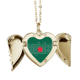thumbnail image 1 of Bangladesh Country Flag nombre Collar colgante en forma de melocotón con alas Unbranded M, 1 of 3