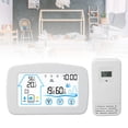 thumbnail image 1 of Cordless Hygrometer , Accurate Temperature Humidity Gauge with Large Screen Forecasts Weather, Remote Outdoor Sensor, ABS Material for Home Office Indoor Outdoor, 1 of 7