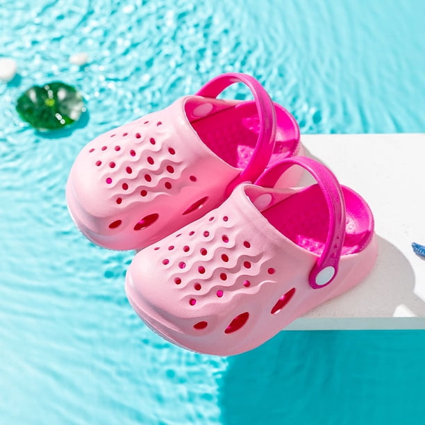 Zapatos de verano transpirables con agujeros para niños y niñas, sandalias para bebés, zapatos de jardín