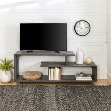 VEVOR Supporto TV in Rattan per TV da 65 pollici, Supporto TV Bohémien