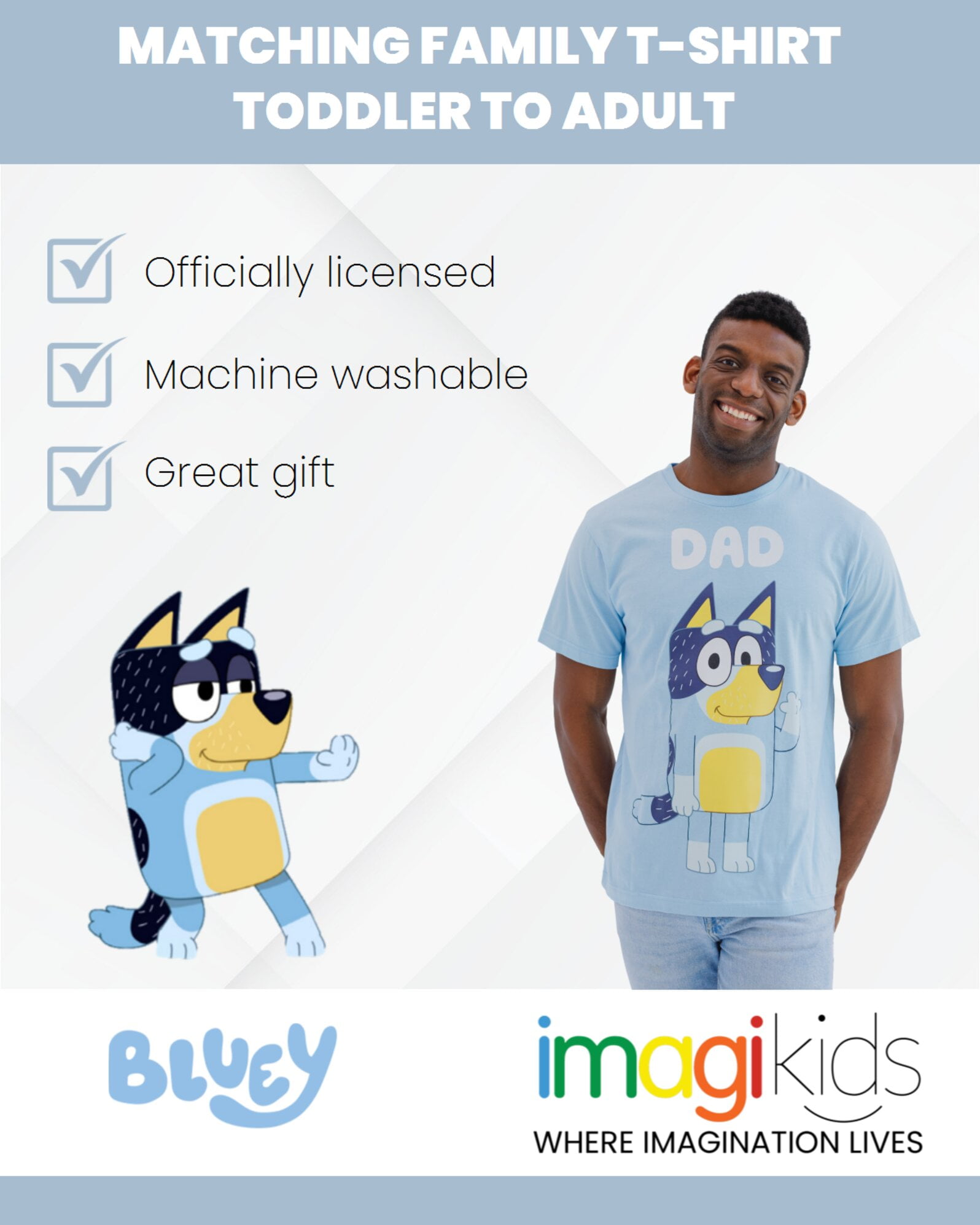 Funny Bluey Shirt - Bring Your Ideas, Thoughts And Imaginations