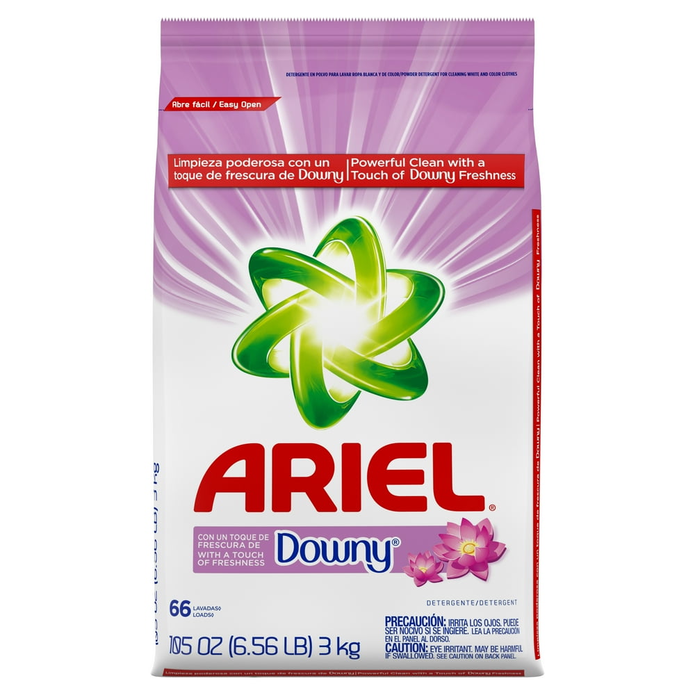 Ariel with Touch of Downy, 66 Loads Powder Laundry Detergent, 105 oz