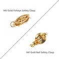 thumbnail image 3 of Akoya Pearl Necklace strand 8-8.5mm 14K gold clasp japanese white 18" bridal wedding( Fisheye Clasp), 3 of 12
