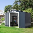 thumbnail image 1 of Cobertizo de Metal Costway Caseta Jardin 277 x 191 x 202 cm, 1 of 9