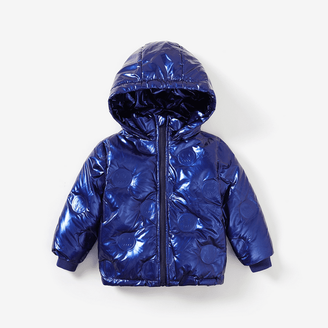 PatPat Kid Boy/Kid Girl Hooded Metallic Cotton-Padded Jacket