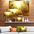 thumbnail image 3 of Forêt d'Automne Jaune au Soleil - Impression sur Toile, 3 of 4