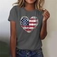 thumbnail image 6 of Busydd T Shirts for Women 4th of July USA Stars and Stripes Print Cotton T-Shirts Independence Day Patriotic Graphic Tees Summer Casual Short Sleeve Crewneck Going Out Tops L, 6 of 7