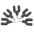 thumbnail image 1 of Adaptateur de Type 5Pcs U, Séparateur de Casque, Durable Facile à Utiliser pour Téléphone Intelligent PC, 1 of 8