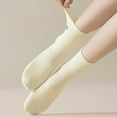 thumbnail image 5 of Wowstyle Womens Sheer Socks Casual Ankle Socks Breathable Cool Knit Cotton Crew Thin Sock 5 Pack, 5 of 6