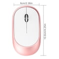 thumbnail image 4 of Methold Ratón inalámbrico recargable con Bluetooth de 2,4G, ratón óptico USB para juegos, ratón portátil fino, recién llegado para Mac, y PC Electrónica Oro rosa 1 modo, 4 of 6