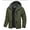 Army Green, variant on Men's Winter Jackets Ski Snow Waterproof with Hood Warm Fleece Hiking Fishing Coats Dark Gray M