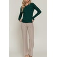 thumbnail image 5 of Women's Soft 4x4 Cable Knit Pullover Sweater with Round Neck, 5 of 5